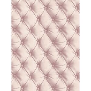 Desire Chesterfield Leather Effect Wallpaper Blush Arthouse 618103