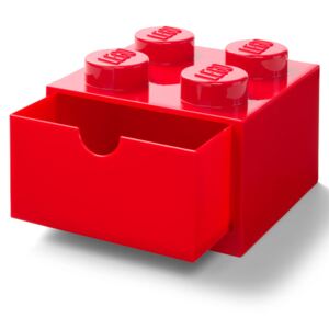 Lego Brick Storage Desk Drawer 4 - Red