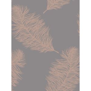 Fawning Feather Wallpaper Rose Gold / Grey Holden 12629