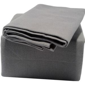 Indulgence Brushed Cotton Fitted Sheet - Double, Grey