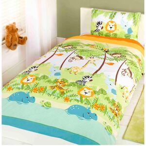 Jungle Boogie 4 in 1 Junior Bedding Bundle (Duvet, Pillow and Covers)