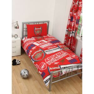 Arsenal FC Patch Single Duvet Cover and Pillowcase Set