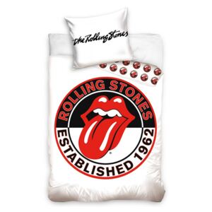 The Rolling Stones White Single Duvet Cover Set - European Size