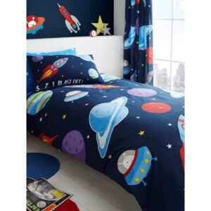 Outer Space Single Duvet Cover and Pillowcase Set