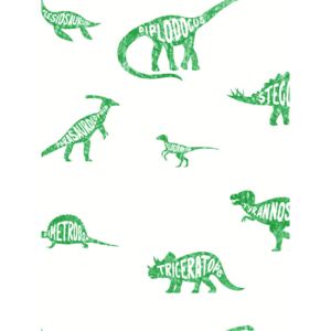 Over the Rainbow Dino Dictionary Wallpaper Green Holden 90902