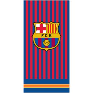 FC Barcelona Crest Stripe Towel