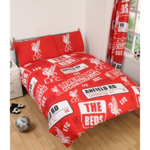 Liverpool FC Patch Double Duvet Cover and Pillowcase Set