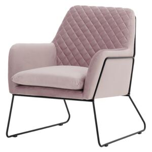 Foxe Metal Frame Armchair with Stitching