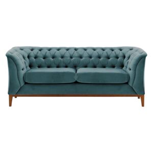 Chesterfield Modern 2 Seater Sofa Wood