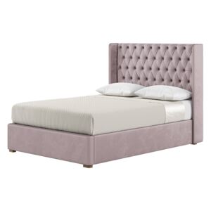Jewel 4ft6 Double Bed Frame With Luxury Deep Button Quilted Wing Headboard