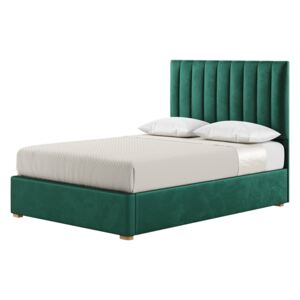 Naomi 4ft6 Double Bed Frame With Fluted Vertical Stitch Headboard