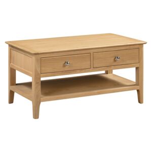 Cotswold Solid Oak 2 Drawers Coffee Table