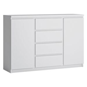 Fribo 2 Doors and 4 Drawers White Sideboard