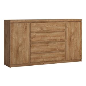 Fribo 2 Doors and 4 Drawers Wide Oak Sideboard