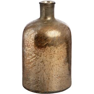 Gold Metallic Glass Bottle Vase
