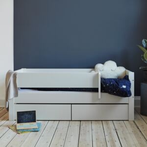 Huxie White Day Bed with Safety Rail