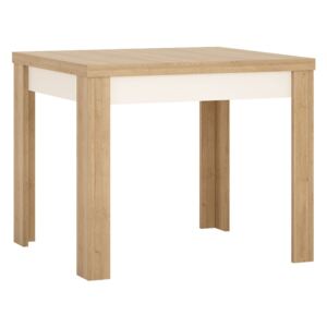 Lyon Oak And White Extendable Dining Table