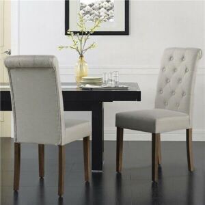 Set of 2 Upholstered Dining Chairs