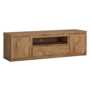 Fribo 2 Doors and 1 Drawers Wide TV Oak Cabinet