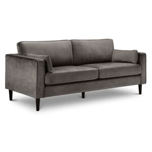 Hayward Grey Velvet 3 Seater Sofa