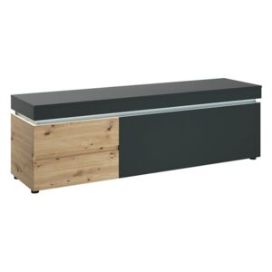 Luci Platinum and Oak 1 Door and 2 Drawers TV Unit