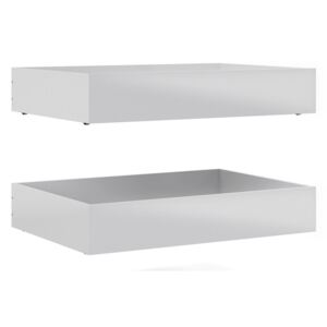 Naia Set of 2 Underbed Drawers In White Gloss