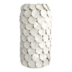 Dot Vase - / Ceramic - Ø 15 x H 30 cm by House Doctor White