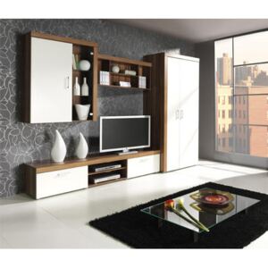 FURNITOP Modular Living Room Furniture SAMBA 2 plum / cream