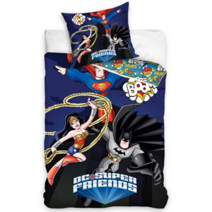 DC Super Friends Superheroes Single Duvet Cover Set - European Size