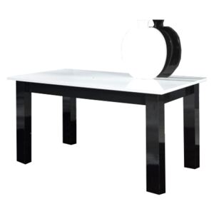 FURNITOP Coffee Table T24 white black gloss