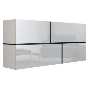 FURNITOP Chest of drawers GOYA A white / black inserts