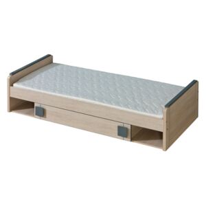 FURNITOP Bed 80 with Bedding Storage GUMI GM13
