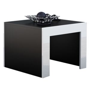 FURNITOP Coffee Table TESS 60 black / white gloss