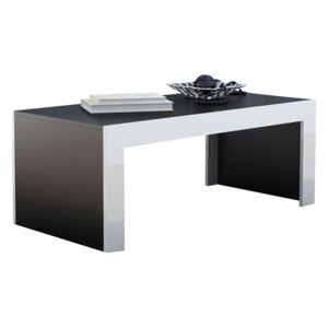 FURNITOP Coffee Table TESS 120 black / white gloss