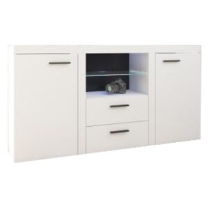 FURNITOP Chest of Drawers RUMBA/RODOS 2D2SZ white/white