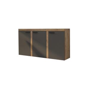 FURNITOP Chest of Drawers RUMBA/RODOS 3D graphite/lefkas