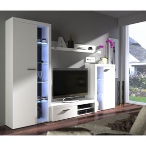 FURNITOP Cheap Living Room Furniture RUMBA/RODOS white/white