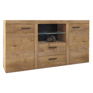 FURNITOP Chest of Drawers RUMBA/RODOS 2D2SZ lefkas/lefkas