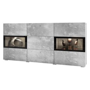 FURNITOP Chest of Drawers BAROS bright concrete