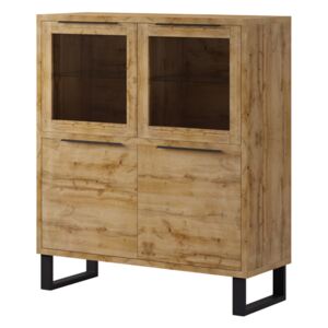 FURNITOP Large Chest of Drawers 2D HL42 HALLE Wotan Oak