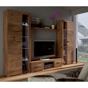 FURNITOP Cheap Living Room Furniture RUMBA/RODOS XL Oak Lefkas