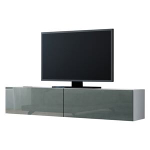 FURNITOP Floating TV Cabinet VIGO GREY A VG4 140 white / grey gloss