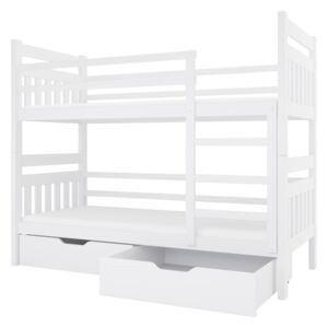 FURNITOP Bunk bed 80x190 BRUNO white