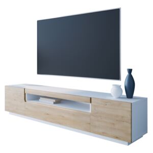 FURNITOP TV Cabinet DONE 200 white / artisan oak