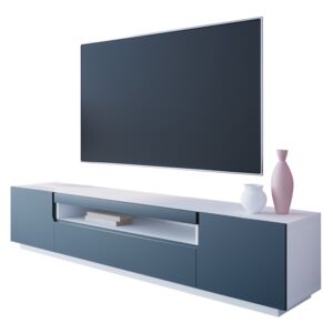 FURNITOP TV Cabinet DONE white / navy blue