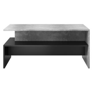 FURNITOP Coffee table BAROS bright concrete / black