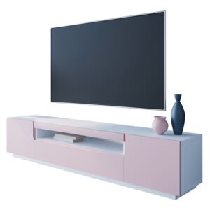 FURNITOP TV Cabinet DONE white / powder pink