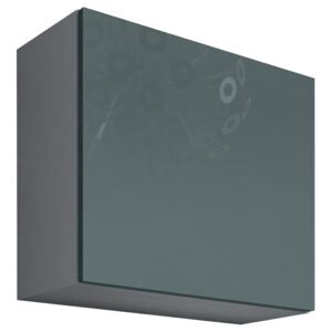 FURNITOP Wall mounted cabinet SQUARE VIGO GREY A VG10 white / grey gloss