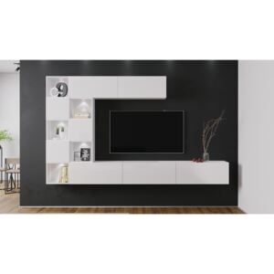 FURNITOP Living Room Furniture ONYX 3 white gloss