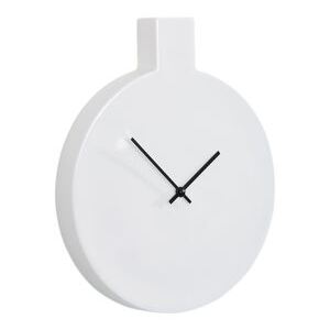 Label Wall clock - / L 24 x H 29,5 cm by Thelermont Hupton White